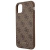 Guess GUHCN61G4GFBR iPhone 11 / Xr 6,1brązowy/brown hard case 4G Metal Gold Logo